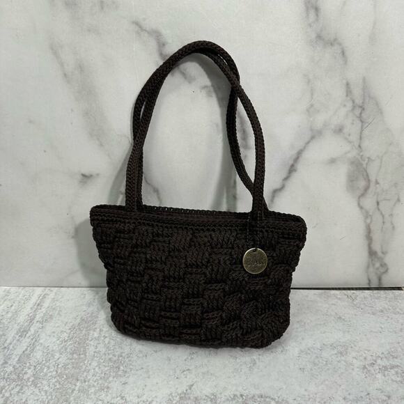 The Sak Brown Crocheted Woven Mini Handbag - Picture 7 of 13